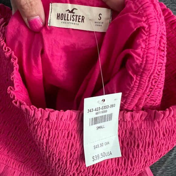 HOLLISTER sz S barbie pink shaky shake twirl mini skirt NWT *flaw - Picture 6 of 7